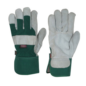 Guantes de trabajo de construcción de cuero auténtico al por mayor, protección de seguridad para manos de Palma individual y doble, al mejor precio, alimentos, otras industrias - Product Image 3