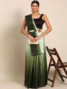 Chinon doux indien et pakistanais de qualité exportatrice avec un beau rembourrage imprimé Saree pour filles Utilisation de cadeaux pour l'exportation depuis l'Inde - Product Image 2