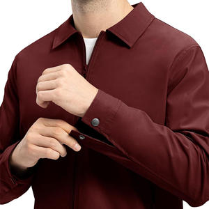 Chaqueta cortavientos Softshell transpirable ligera para hombre con logotipo personalizado impermeable uso al aire libre cierre de cremallera de motocicleta - Product Image 3