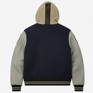 Veste universitaire personnalisée avec patchs en chenille pour homme, style vintage, pour l'extérieur, l'hiver, le streetwear, avec lettres brodées sur le devant, veste de baseball à séchage rapide - Product Image 2