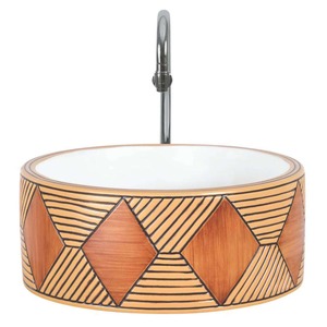 Lavabo de table lavabo moderne bassin rond articles sanitaires petit évier rectangulaire en céramique pour appartement et villa - Product Image 6