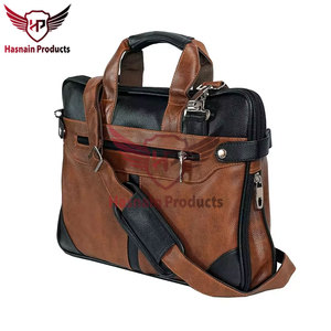 Handcrafted Pakistani <b>Leather</b> Shoulder <b>Bag</b> - Stylish & Functional Laptop Briefcase for <b>Men</b> and Women - Product Image 5