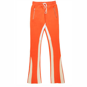 High Quality Trackpants Side Stripes Sweatpants Lightweight Baggy Wide Leg Jogger Silk <b>Screen</b> Printing Men Quick Dry Track Pants - Product Image 6