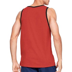 O-Neck Casual Style Sleeveless Vest Men's <b>Red</b> Solid Color Knitted <b>Tank</b> <b>Top</b> Fitness Wear Men's <b>Tank</b> <b>Tops</b> - Product Image 4