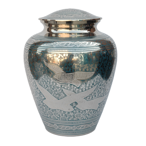Delphia Premium American Style Cremation Urn Memorial de latón de alta calidad para adultos Metal Funeral Ashes Jarrón para ocasiones - Product Image 3