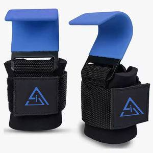 Adjustable Fitness Anti-slip <b>Gym</b> Grips Straps Wrist Support Weight Lifting Hooks for Unisex Fitness Accessories Power Hook - Product Image 1