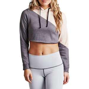 Sudadera Corta Extra Grande de Alta Calidad para Mujer, con Logotipo Personalizado, Ropa Deportiva al por Mayor para Mujer, Top Corto Atlético de Invierno - Product Image 1