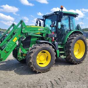 รถแทรกเตอร์การเกษตรดั้งเดิมใช้งานได้อย่างเป็นธรรม Johnn Deeere 5100M ฟาร์มพร้อมรถตักหน้า 543R 4x4 รถแทรกเตอร์ในสต็อกตอนนี้ - Product Image 4