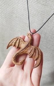 BIJOUX COLLIERS POUR FEMMES HOMMES NATUREL GRAND BOHO TRIBAL SONO BOIS Pendentif sur cordon réglable Collier fait main - Product Image 3