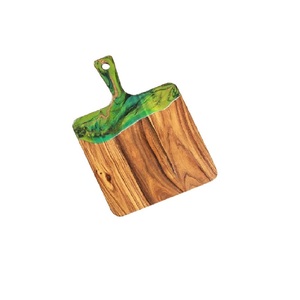 Tabla de cortar de madera y resina hecha a mano, con mango para cocina, tamaño personalizado y forma de resina, para hogar y Hotel - Product Image 5