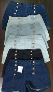 Pantalones cortos de mezclilla suaves azul marino para mujer, ropa de calle de marca personalizada de calidad, característica transpirable e impermeable - Product Image 4