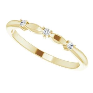 Anillos Apilables con Diamantes Tallados en Rosa - Product Image 5