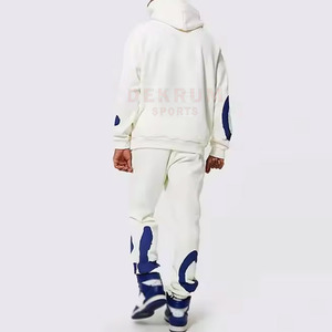 Conjunto Deportivo de Dos Piezas Personalizado con Estampado Puff, de Algodón, Informal, Ecológico, Transpirable, de Secado Rápido, Pantalones de Estilo Urbano para Hombre - Product Image 2