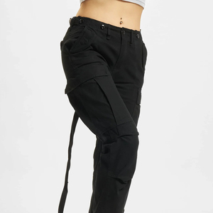 Pantalones Cargo Versátiles para Mujer, de Invierno, con Frente Plano, Múltiples Bolsillos, Impermeables, de Lona Resistente, para Actividades al Aire Libre, Servicio Personalizado OEM - Product Image 4