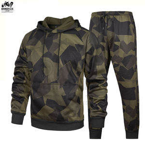 ชุดวอร์มลายพรางคุณภาพสูง ผ้าหนา 100% ผ้าฝ้าย ดีไซน์ทันสมัย ชุดวอร์มลายพราง - Product Image 5