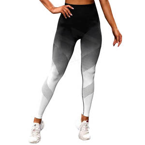 Mallas deportivas para mujer, mallas deportivas elásticas para Fitness, mallas transpirables de alta calidad para mujer, mallas sin costuras para Fitness - Product Image 1