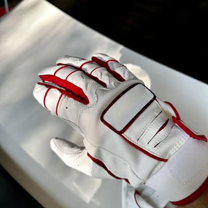 New Purple Color Heavy Duty Adjustable Leather Baseball Batting Gloves Customized Leather Gloves - Product Image 6