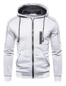 Men's <b>Full</b> <b>Zip</b> Hoodie Jacket Hooded Plain Pocket Sports Outdoor Daily Sports Hot Stamping Designer Basic Casual <b>Sweatshirts</b> - Product Image 5