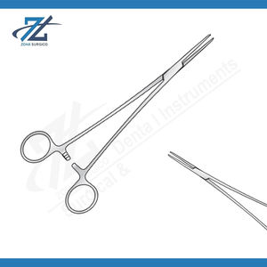 Pince à artères Heiss 205mm droite, joint de boîte, mâchoires dentelées, pince hémostatique, instrument chirurgical en acier inoxydable - Product Image 2