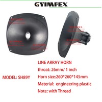 Haut-parleur de compression à ligne directe GYIMPEX SH89Y 260*260*145mm 1'' avec guide d'onde et filetage
