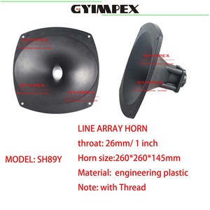 Haut-parleur de compression Line Array 260*260*145mm 1'' avec guide d'onde à filetage pour tweeter - Product Image 2
