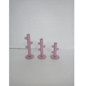 Stylish Metal <b>Candle</b> Holder Powder Color Minimalist Nordic Design Handmade Eco-Friendly Heat Resistant Christmas Home Decor - Product Image 4