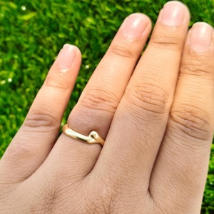 Anillo Abierto Delgado de Latón, Anillo Minimalista Apilable para Revendedores, Joyería Unisex, OEM, Joyería Minimalista Personalizada - Product Image 3