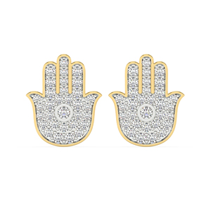 Round Cut Moissanite <b>Stud</b> <b>Earrings</b> Lab Grown Created Diamond 14k 18k Solid Gold Eternity Wedding Band <b>Earring</b> for Women <b>Man</b> - Product Image 1