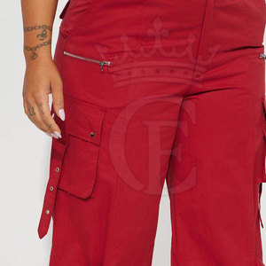 Pantalones Cargo ligeros con bolsillos laterales para exteriores para mujer, pantalones Cargo, ropa de calle informal, pantalones Cargo para mujer - Product Image 5