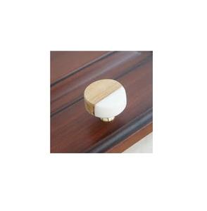 Boutons en marbre pour tiroirs de commode en bois, quincaillerie artisanale, parfaits pour les intérieurs sophistiqués - Product Image 1