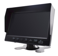 7 pouces IPS AHD 4 canaux DVR système de moniteur de voiture vidéo avec 4 pièces caméra de sauvegarde IR 18LED pour chariot élévateur de camion de Bus