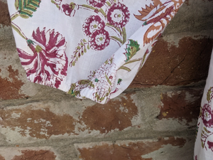 Bloque de mano impreso 100% algodón vestido indio Casual túnicas y vestido largo con decoración bordada" - Product Image 2