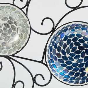 Ensemble de bougeoirs muraux en verre mosaïque doré de luxe, applique murale en métal pour la décoration intérieure élégante de maisons, hôtels et mariages haut de gamme - Product Image 3