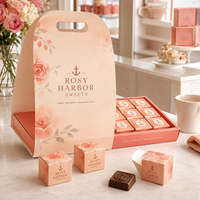 Ensemble d'emballages personnalisés pour chocolats AT PACK avec sacs cadeaux, boîtes à chocolats, boîtes à bonbons et emballages de confiserie de luxe