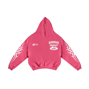 Chándal de invierno personalizado de alta calidad con logotipo de cuello con capucha de diseño acampanado adaptado a sus requisitos - Product Image 4