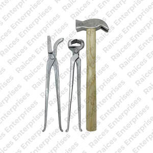 Kit de herramientas de herrador de caballos profesional personalizable de alta calidad para recortar pezuñas, herramientas de herradores profesionales, Kit de aseo - Product Image 3