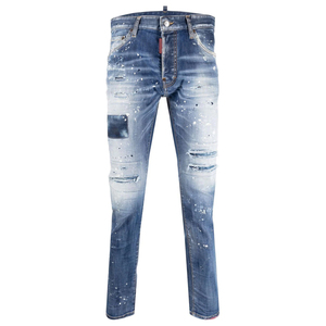 New Fashion Custom Design <b>Slim</b> <b>Jeans</b> for Men Skinny High Men <b>Jeans</b> Denim Pants in Low Price and High Quality 2025 - Product Image 1