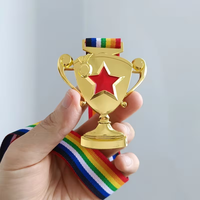 Médaille dorée personnalisée avec impression UV, en alliage de zinc, idéale pour les compétitions sportives, les tests d'orthographe, prix parfait pour les vainqueurs