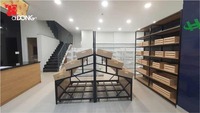 ADONG A42 Metalen Op Maat Gemaakte Supermarkt Groentenrek |   Poedercoating 10-plankige stevige schappen fruit- en groentepresentatiestand