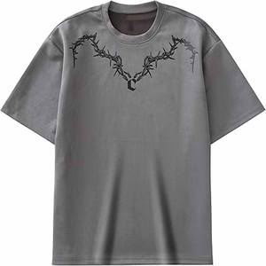 Camiseta para Hombre, Corte Holgado, Estilo Liso, Camisetas Casuales para Hombre a Bajo Precio, Subida por Dress Sports - Product Image 1