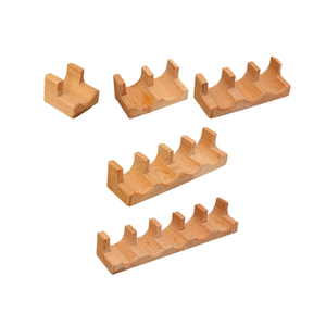 Vente en gros de porte-tacos en bois d'acacia plateau debout ou de tacos à coquille dure tortillas burritos usage quotidien - Product Image 2