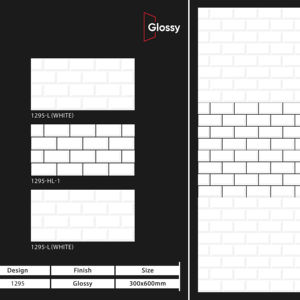 Azulejos de cerámica modernos para paredes de 300x600 mm, para baño y cocina, con acabado brillante o mate, superficie con efecto de azúcar tallado, diseño de pared interior de lujo. - Product Image 1