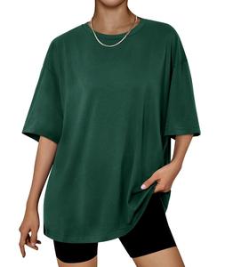 Camiseta informal de verano para mujer, camiseta de manga corta de algodón personalizada de fabricante OEM para uso diario - Product Image 1