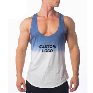 Camiseta deportiva sin mangas para hombre, ropa activa de gimnasio personalizada de gran calidad con cuello cuadrado - Product Image 4