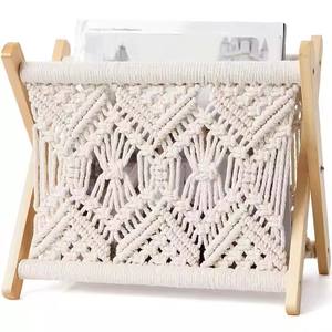 Wholesale Handmade Macrame <b>Magazine</b> <b>Holder</b> Premium Quality by Isar International LLP - Product Image 1