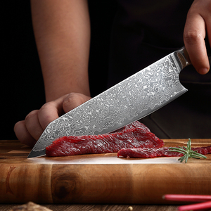 มีดเชฟดามัสกัสทำจากสแตนเลสมีดทำครัวมืออาชีพผลิตตามคำสั่งซื้อจำนวนมาก - Product Image 5
