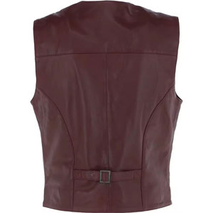 Fashion Wear 2026 Leather <b>Vests</b> Breathable Customized Good Quality Top Design Leather <b>Vest</b> - Product Image 6