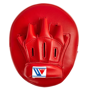 Factory Manufacture Custom Made Red Color Winning Cm-50 Soft Air <b>Punch</b> Mitts Made With Genuine <b>Leather</b> Boxing Hand Target Mitts - Product Image 2