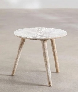 เก้าอี้กลมทำจากไม้แบบโบราณมีเอกลักษณ์ทำจากไม้สักรีไซเคิลแต่เดิม - Product Image 4