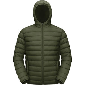 <b>Men's</b> Custom Satin Puffer Jacket Designer Winter Bubble <b>Padded</b> <b>Coat</b> Waterproof with Zipper Closure Short Length Outdoorwear - Product Image 1